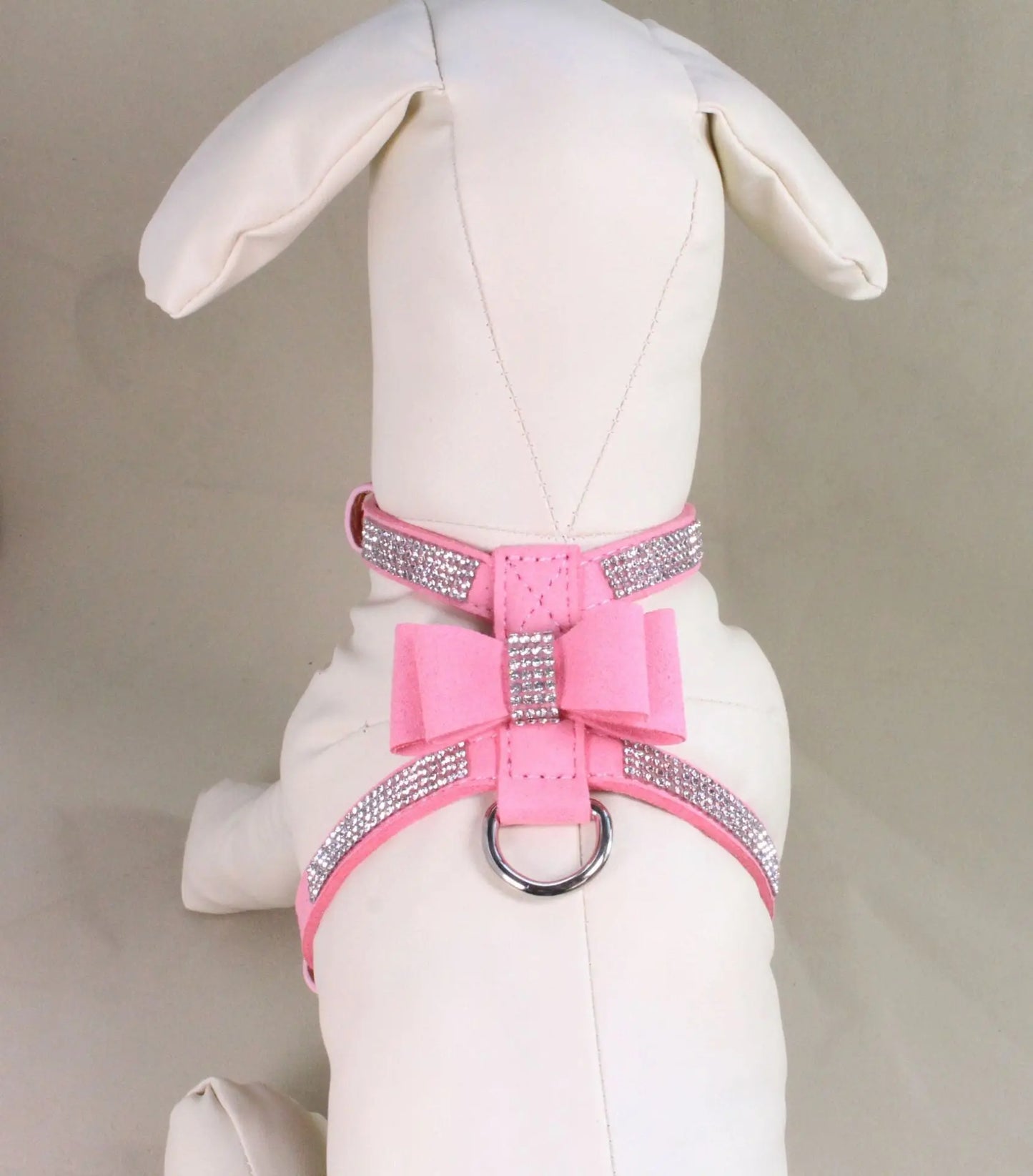 Sparkling rhinestone bow pet chest strap, rhinestone dog chest strap, suede microfiber dog chain pet supplies eprolo