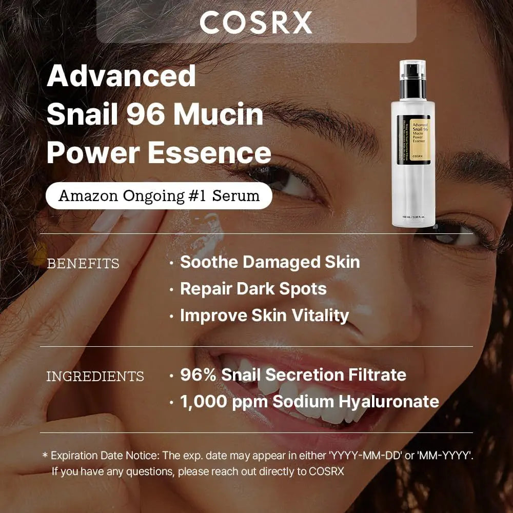 Cosrx snail serum collagen liquid facial essence liquid hydrating moisturizing essence 100ml eprolo