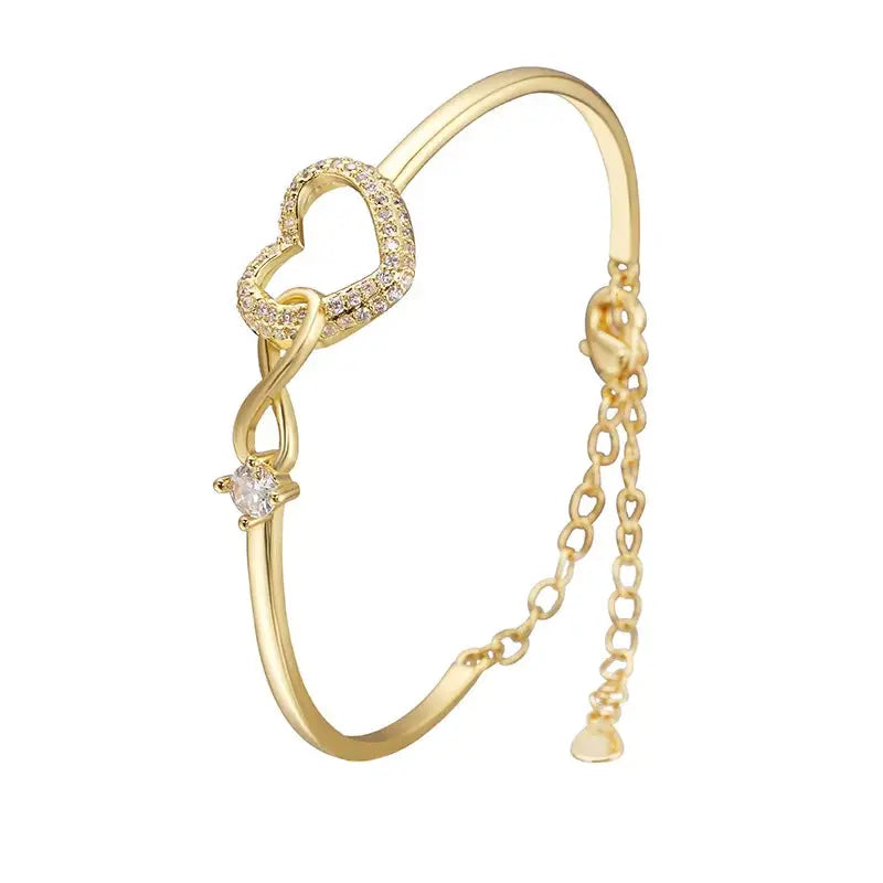 2025 Infinite - Symbol Hollow - Heart Bracelet for Daughter, with Gift Box, Ideal for Her Birthday Party and as an Adult Gift eprolo