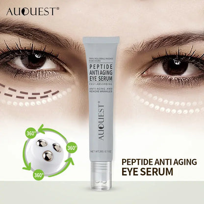 AUQUEST Polypeptide Eye Serum Cream Collagen Roller Eye Cream Massage Stick Dilute Eye Bag Eye Cream eprolo