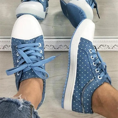 Large mesh student sports board shoes with hollowed out casual flat bottom lace up canvas shoes for women eprolo