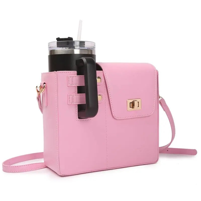 Outdoor Purse Cup Holder Bag for Stanley, Crossbody Water Bottle Bags,Crossbody Water Bottle Bag for Most Water Bottles eprolo