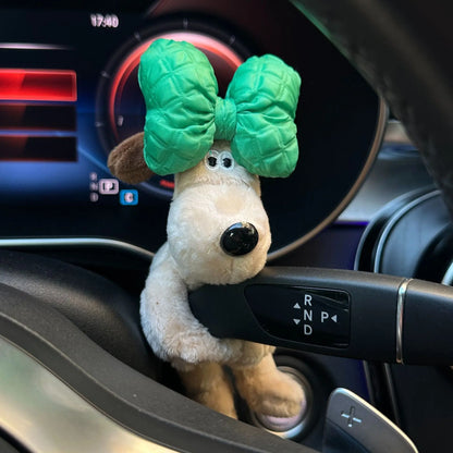 Car small ornaments cute head dog plush doll sentimental car interior decoration supplies eprolo