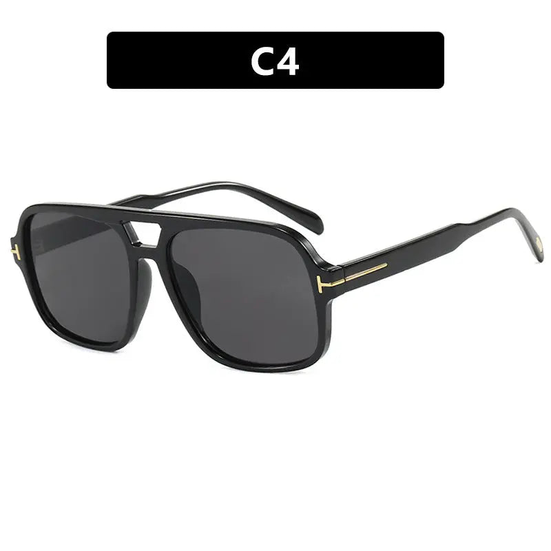 Pilot retro double beam sunglasses, new high-end sunglasses, UV resistant sunglasses, trendy eprolo