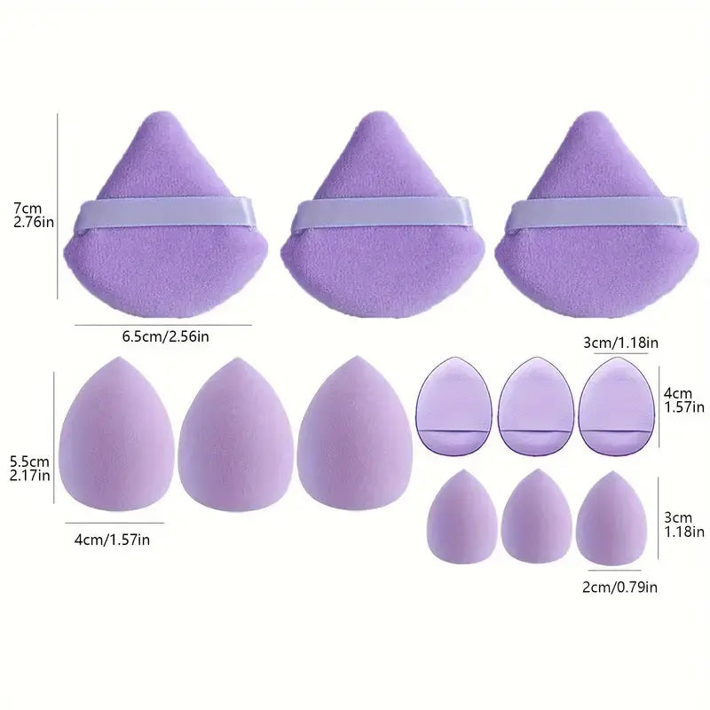 12Pcs Makeup Sponge Blender Beauty Egg Foundation Sponges Liquid Cream Cosmetic Puff Women Make Up Accessories Beauty Tools eprolo