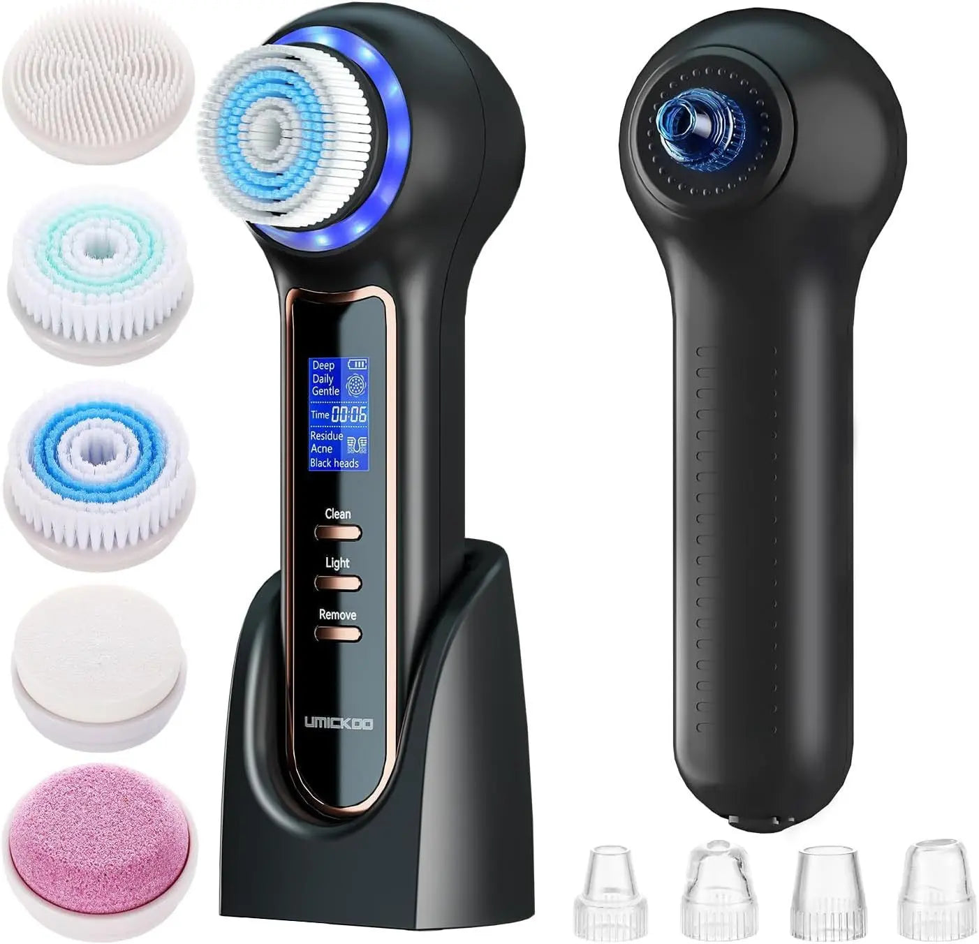 3 In 1 Electric Facial Cleaner Sonic Vibration Facial Brush Machine Waterproof Facial Cleansing Brush eprolo