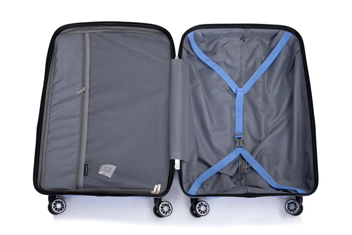 Hardshell Suitcase Spinner Wheels PP Luggage Sets Lightweight Durable Suitcase ,3-Piece Set (20/24/28) ,Purplish Blue eprolo