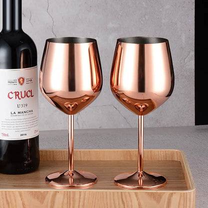 Stainless Steel Red Wine Glass Tall Glass Champagne Glass 500ML eprolo