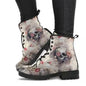 European and American plus leather Martin boots women's Gothic printed British boots Wish workwear combat boots eprolo