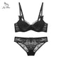 Femal Intimates Lingerie Set Gather Adjustable Underwear Women Lace Bra Set Push Up Bra And Panty ABC Cup Bra Briefs eprolo