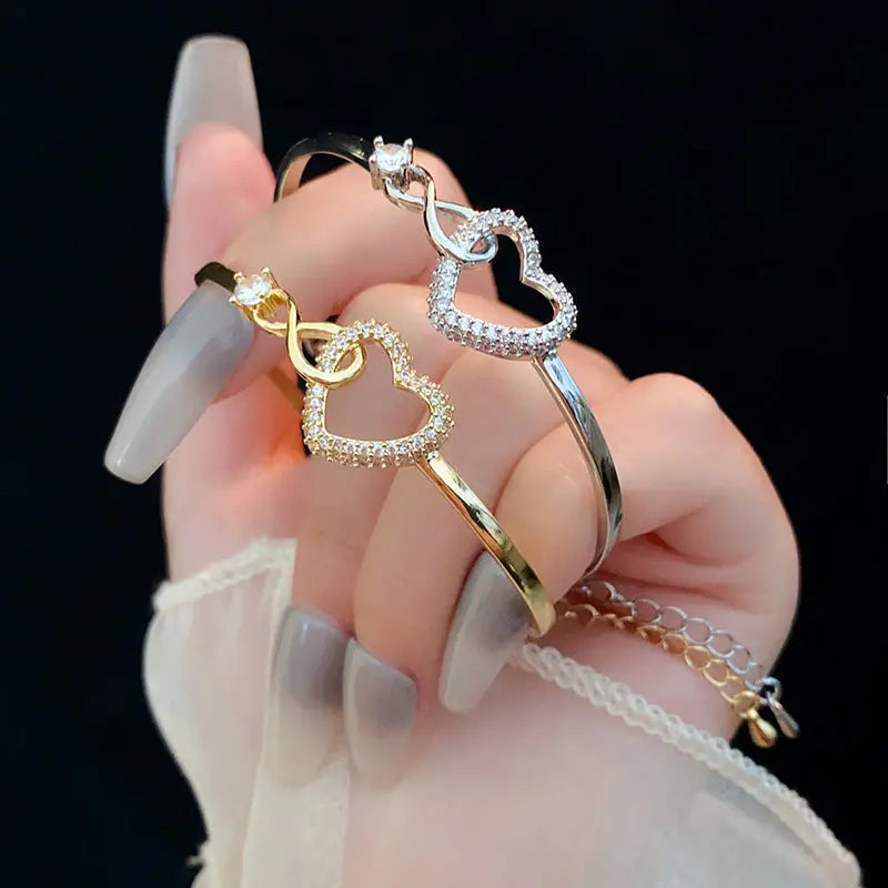 2025 Infinite - Symbol Hollow - Heart Bracelet for Daughter, with Gift Box, Ideal for Her Birthday Party and as an Adult Gift eprolo