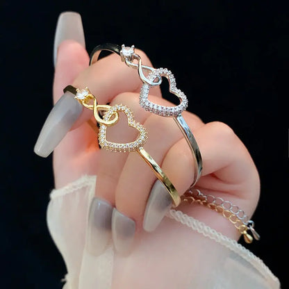 2025 Infinite - Symbol Hollow - Heart Bracelet for Daughter, with Gift Box, Ideal for Her Birthday Party and as an Adult Gift eprolo