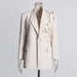 Splicing three-dimensional butterfly decoration suit jacket eprolo