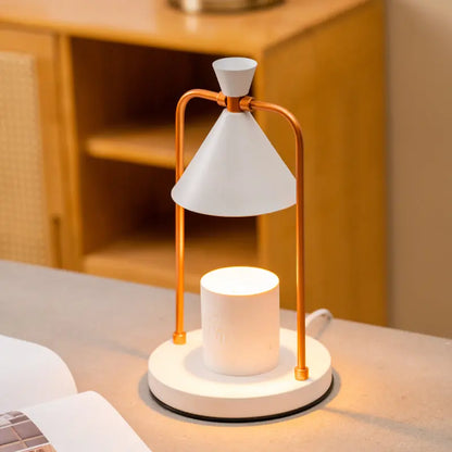 Aromatherapy desktop retro melting candle simple desk lamp bedroom dimmable melting wax lamp iron art fragrance night light eprolo