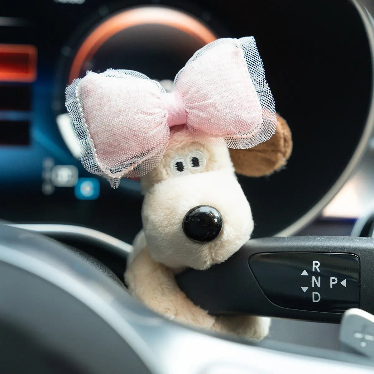 Car small ornaments cute head dog plush doll sentimental car interior decoration supplies eprolo