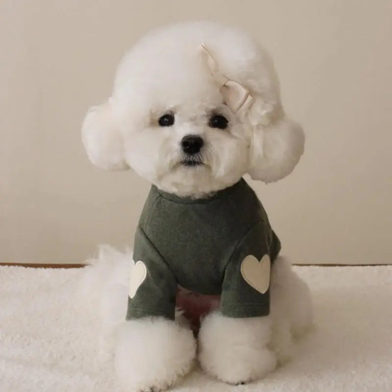 Teddy Bear York Sharberd Velvet Hoodie Pet Love Embroidery Warm Clothes eprolo