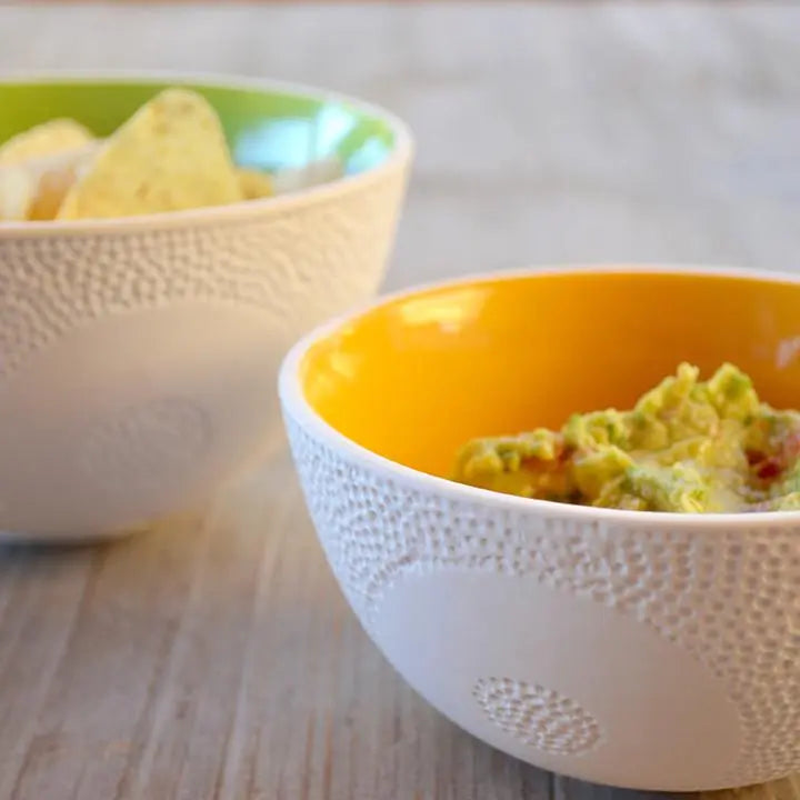 Nesting textured bowls - set of 3 Tan Crius