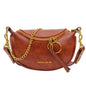 Fashion Double Zipper Bags Leather Shoulder Bags Crossbody Bag Chest Bags eprolo