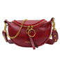 Fashion Double Zipper Bags Leather Shoulder Bags Crossbody Bag Chest Bags eprolo