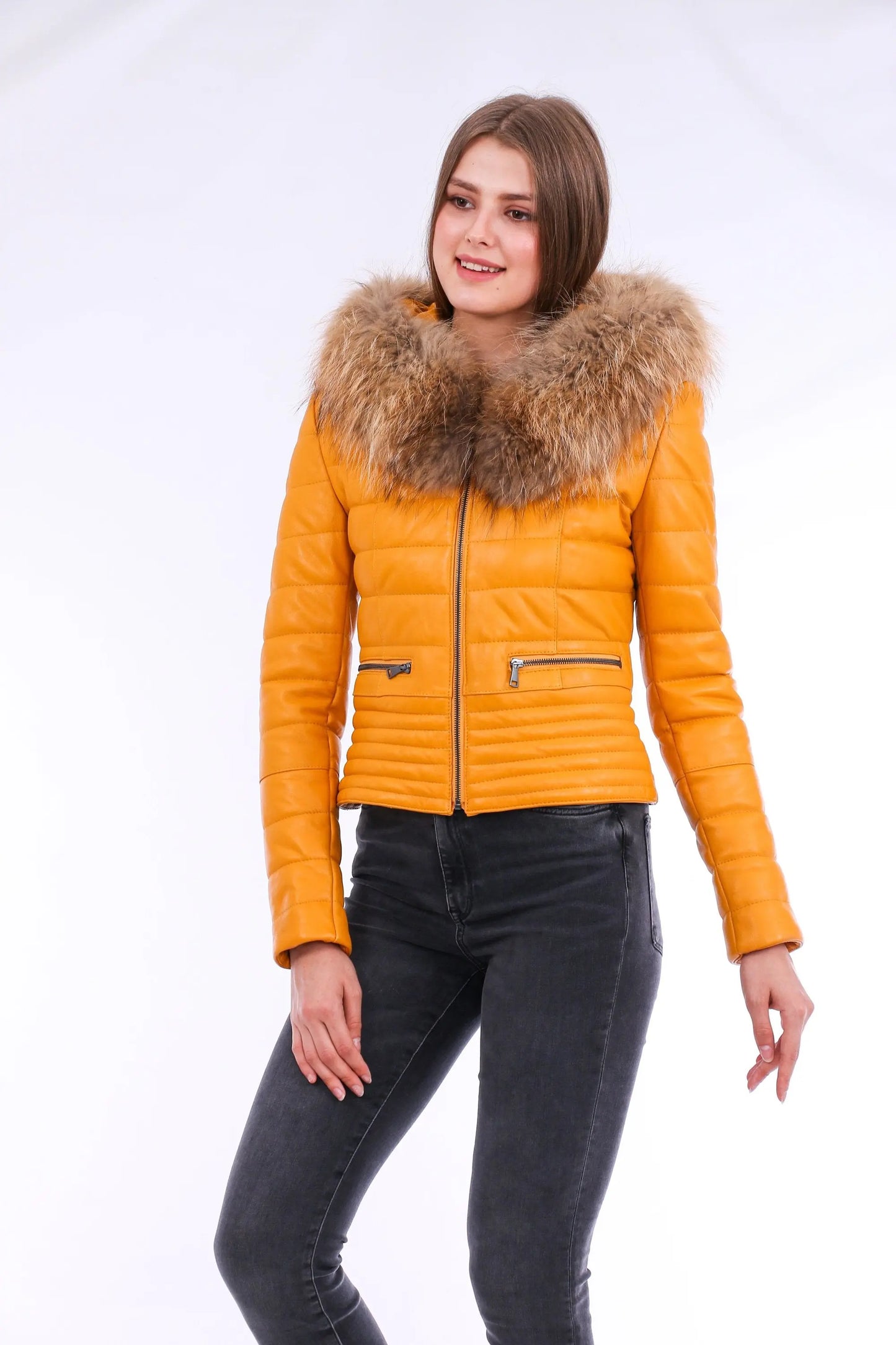 Anoraq Quilted Leather Jacket Sangria Iapetus