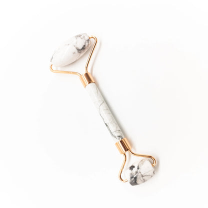 Copper & Crystal Face Roller - Massager Pink Corydalis