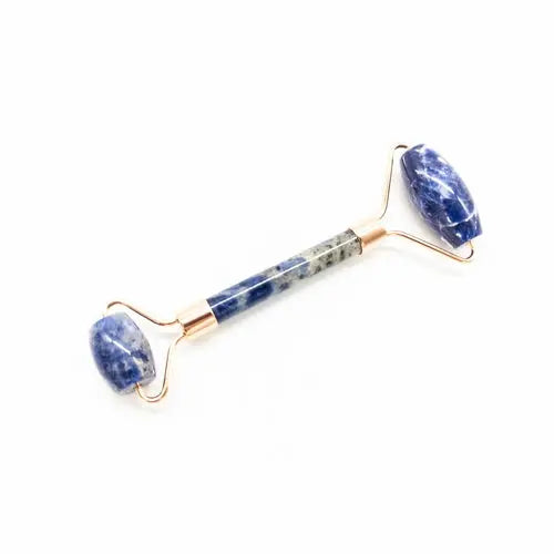 Copper & Crystal Face Roller - Massager Pink Corydalis