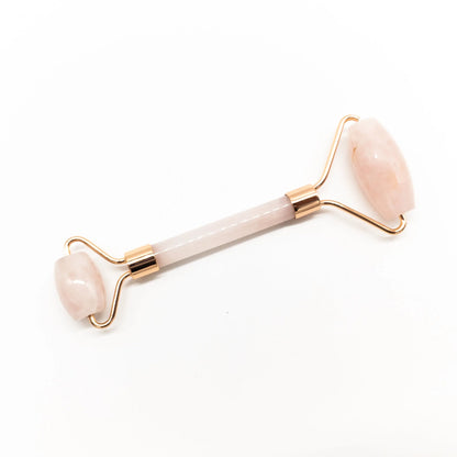 Copper & Crystal Face Roller - Massager Pink Corydalis