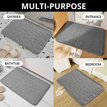 1pc Memory Foam Embossed Velvet Carpet Bathroom Living Room Non-Slip AliExpress