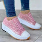 Fashion Pattern Canvas Women Sneakers Casual Sport Shoes Red Iphigenia