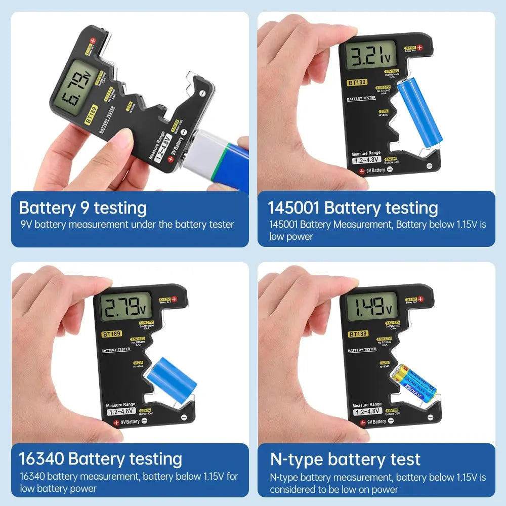 BT189 Ultra-small Battery Tester 9V AAAAA Button Cell Universal AliExpress