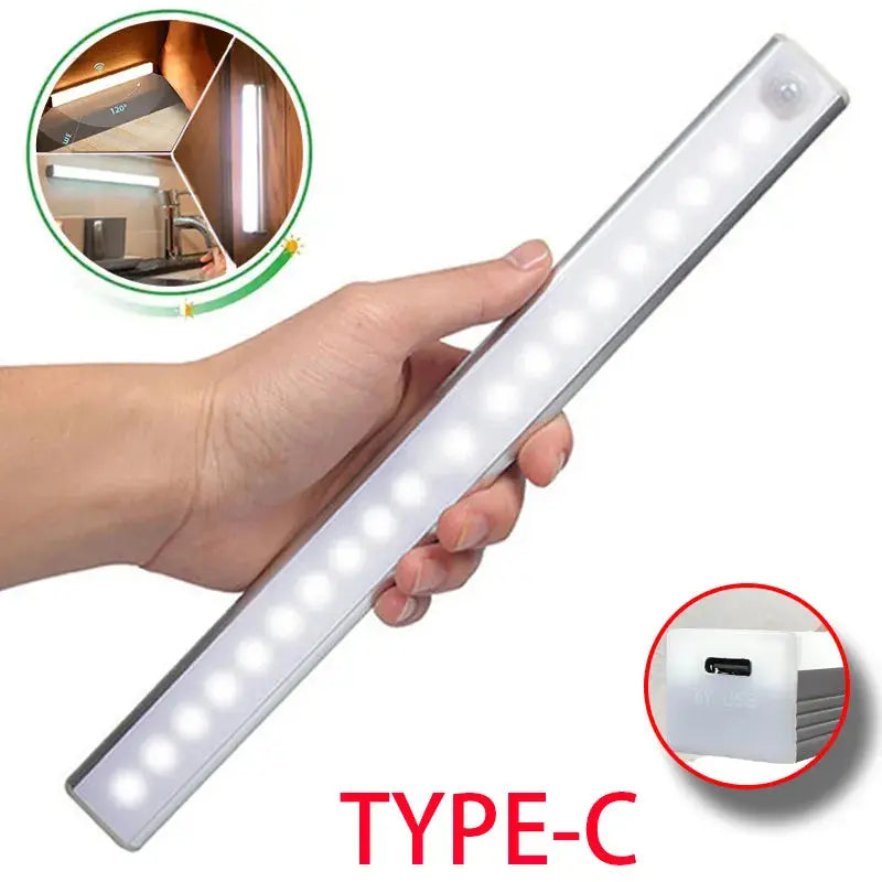 Motion Sensor Light Wireless LED Night Light Type C Rechargeable Light AliExpress