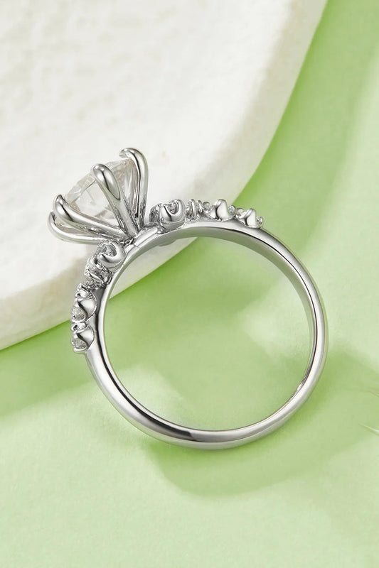 2 Carat Moissanite 925 Sterling Silver Ring Trendsi