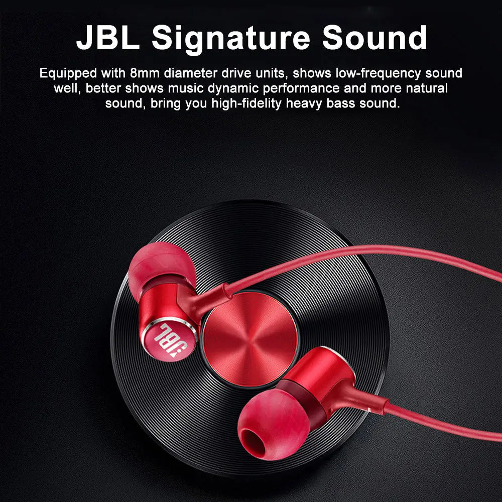 JBL LIVE100 3.5mm Wired Earphones Stereo Sound Line Control Teal Simba