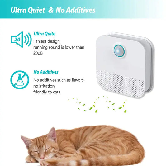 Smart Cat Odor Purifier for Cat Litter Box Deodorizer Dog Air Cleaner Teal Simba