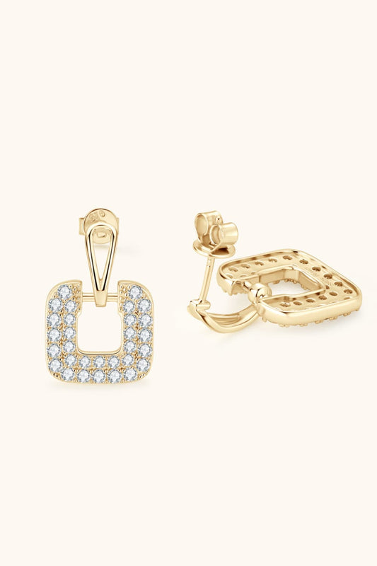 1.68 Carat Moissanite 925 Sterling Silver Drop Earrings Trendsi