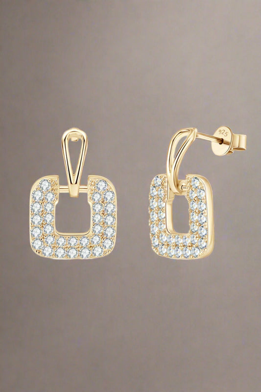 1.68 Carat Moissanite 925 Sterling Silver Drop Earrings Trendsi