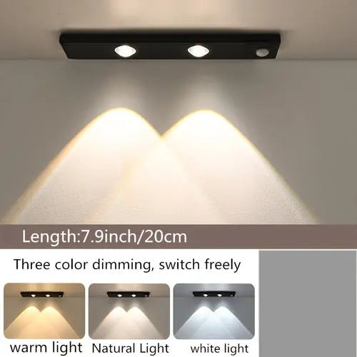 Smart MotionSensing LED Light USB Rechargeable Dimmable Wireless Champagne Apollo