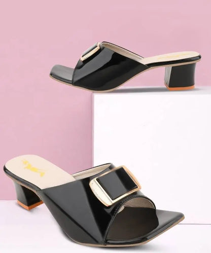 Women Black Heels Sandal Lilac Sooty