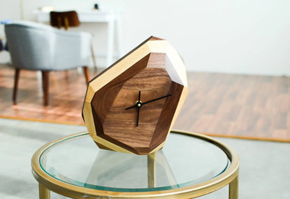 Geometric Wall & Table Clock Pinwheel