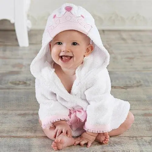 Little Princess Hooded Spa Robe Orange Deianeira