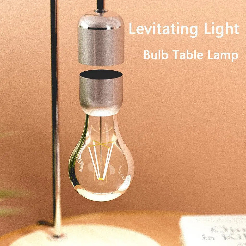 Levitating Light Bulb Table Lamp Luminosity Anti-gravity Lamp Magnetic Blue Charlie