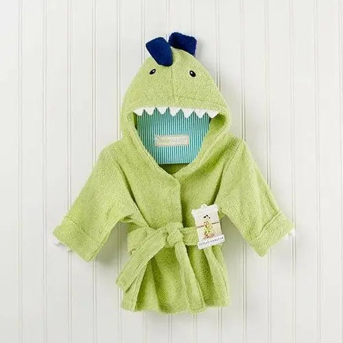 Splash-a-saurus Dinosaur Hooded Spa Robe Orange Deianeira