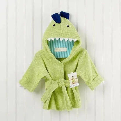 Splash-a-saurus Dinosaur Hooded Spa Robe Orange Deianeira