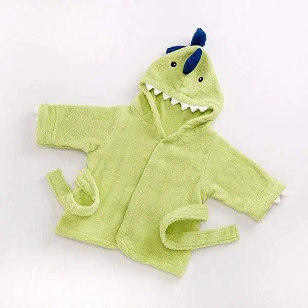 Splash-a-saurus Dinosaur Hooded Spa Robe Orange Deianeira